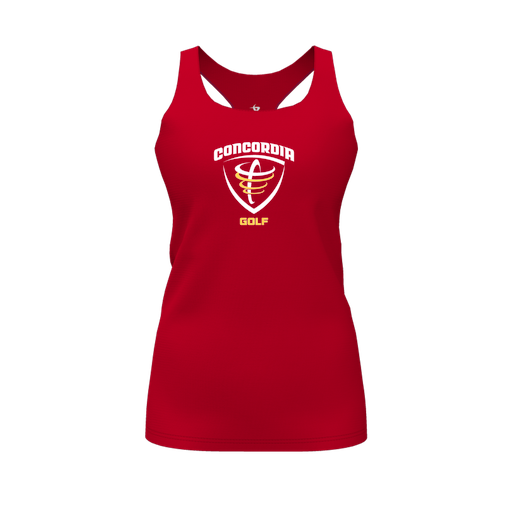 [FT0TRBRD-FYS-LOGO1] Decker Racerback Tank Top (Female Youth S, Red)