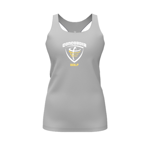 [FT0TRBGY-FYS-LOGO1] Decker Racerback Tank Top (Female Youth S, Gray)