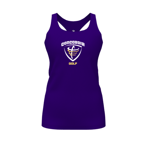 [FT0TRBPP-FYS-LOGO1] Decker Racerback Tank Top (Female Youth S, Purple)