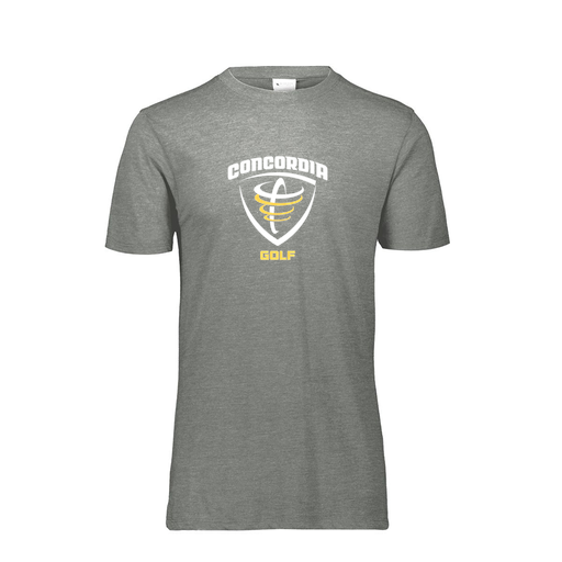 [FTSCUBGY-AS-LOGO1] Decker Men's Tri-Blend T-Shirt - Short Sleeve (Adult S, Gray)