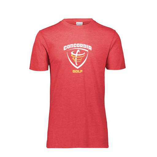 [FTSCUBRD-AS-LOGO1] Decker Men's Tri-Blend T-Shirt - Short Sleeve (Adult S, Red)