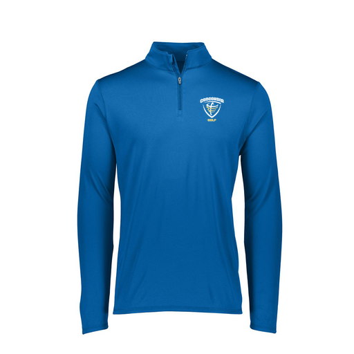 [FTLQFLRY-FAXS-LOGO1] Decker Women's Flex-Lite 1/4 Zip Shirt (Female Adult XS, Royal)