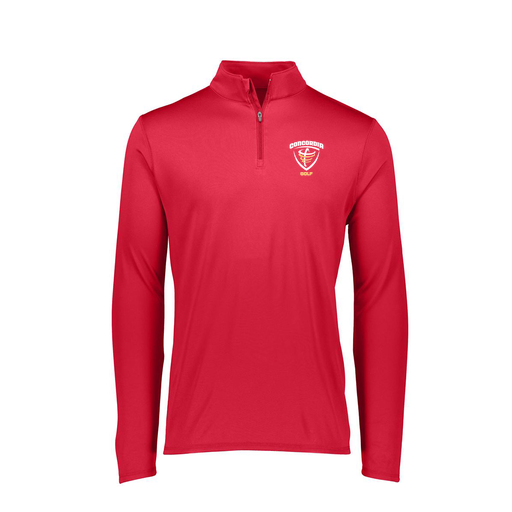 [FTLQFLRD-FAXS-LOGO1] Decker Women's Flex-Lite 1/4 Zip Shirt (Female Adult XS, Red)