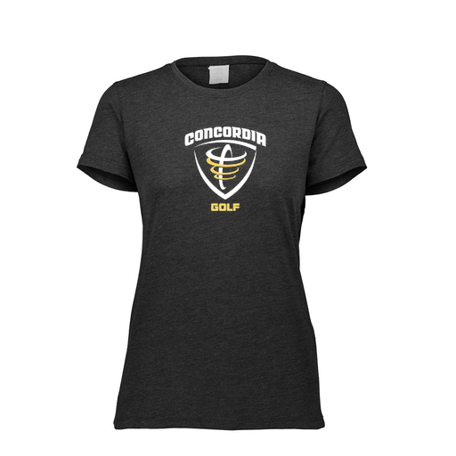 [FTSCUBBK-FAXS-LOGO1] Decker Women's Tri-Blend T-Shirt - Short Sleeve (Female Adult XS, Black)
