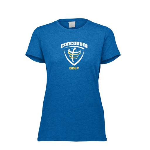 [FTSCUBRY-FAXS-LOGO1] Decker Women's Tri-Blend T-Shirt - Short Sleeve (Female Adult XS, Royal)