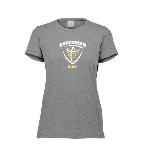 [FTSCUBGY-FAXS-LOGO1] Decker Women's Tri-Blend T-Shirt - Short Sleeve (Female Adult XS, Gray)