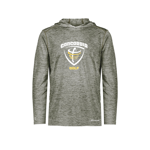 [FOLHCGGY-AS-LOGO1] Decker Men's Charge Hoodie (Adult S, Gray)