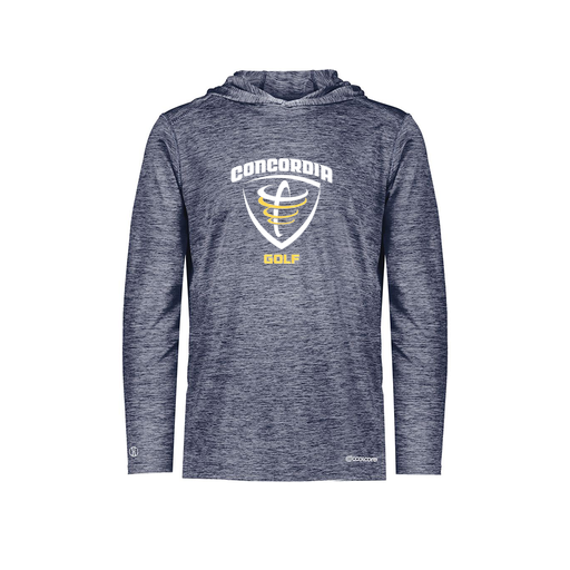 [FOLHCGNV-YS-LOGO1] Decker Youth Charge Hoodie (Youth S, Navy)