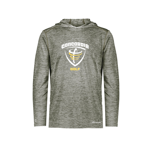 [FOLHCGGY-YS-LOGO1] Decker Youth Charge Hoodie (Youth S, Gray)